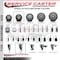 Service Caster 3.5'' Gray Poly Swivel 1-1/2'' Expanding Stem Caster Set 2 Total Lock Brakes, 4PK SCC-EXTTL20S3514-PPUB-2-S-2-112 - alternate 3